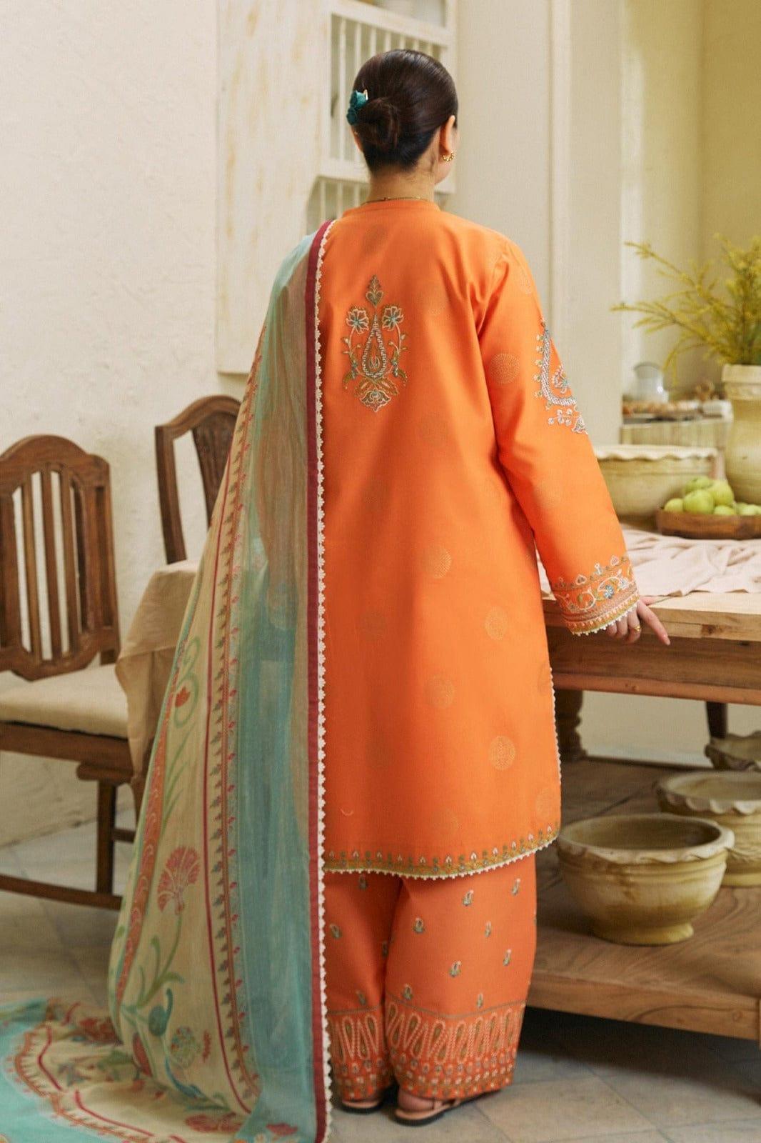 3 Pcs Women's Unstitched Embroidered Suit